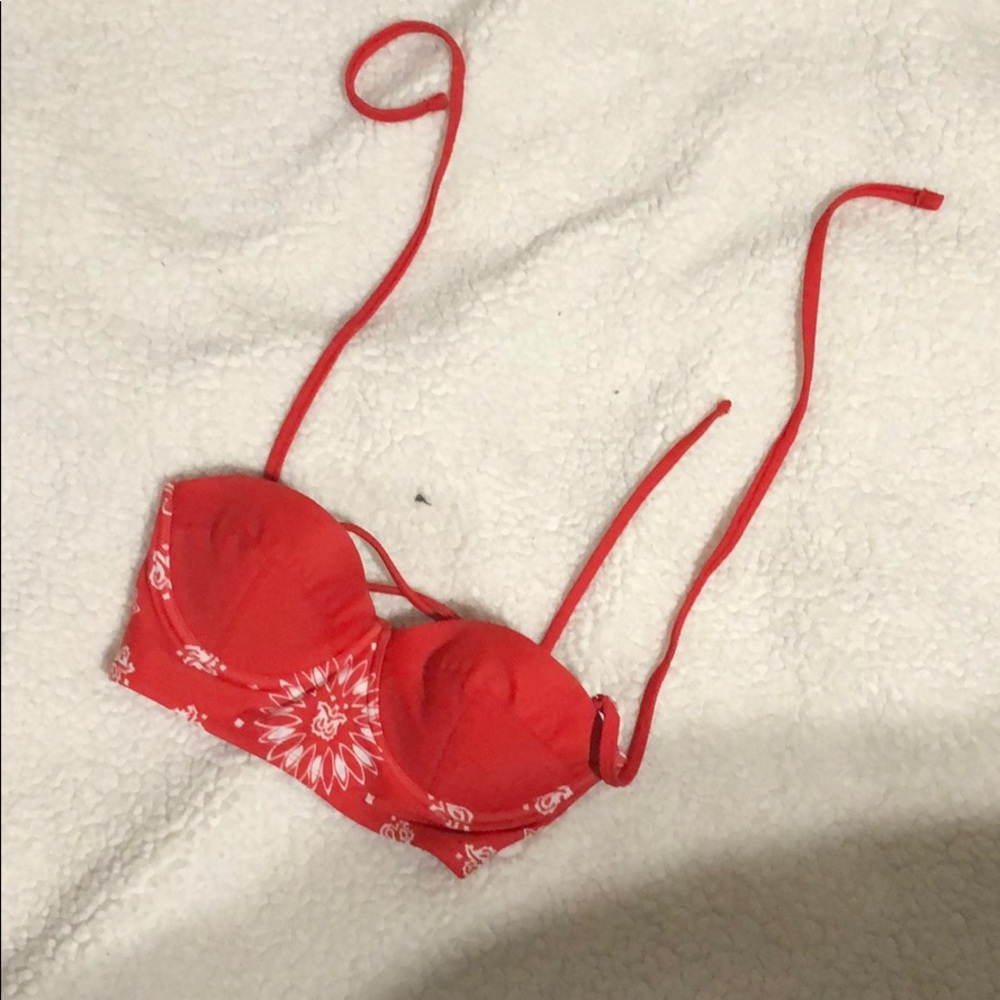 Red bikini top